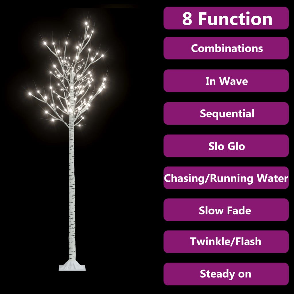 Sapin de noël 180 led blanc froid saule 1,8 m int/ext
