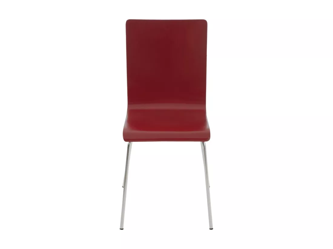 Lot de 2 Chaise de conférence - Bois & Antique - Rouge - PEPE