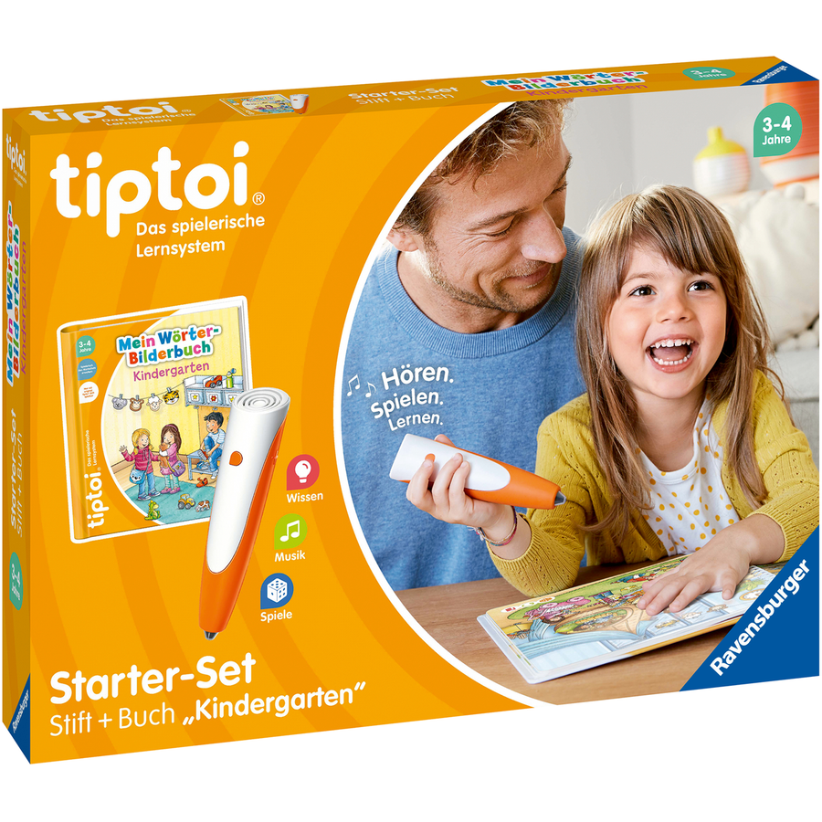 Ravensburger tiptoi® Starter-Set: Stift und Wörter-Bilderbuch Kindergarten