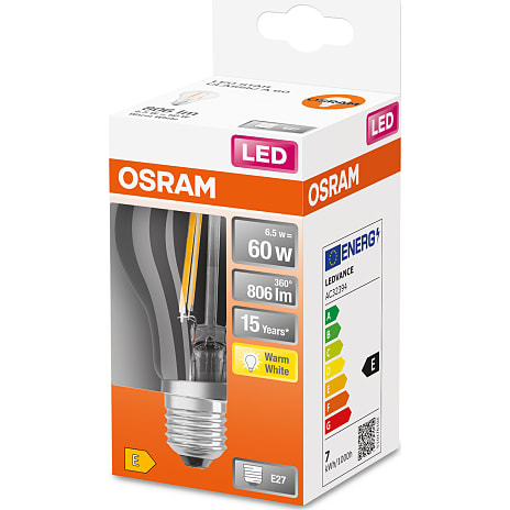 Osram LED kronepære 7W - varmt hvidt lys