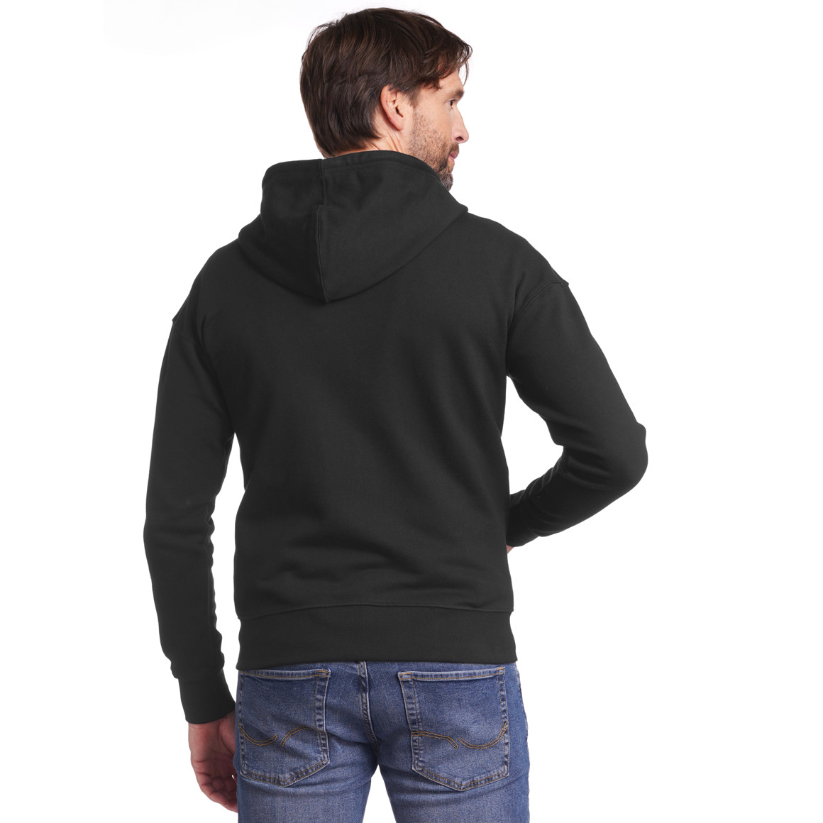 Jonas Nielsen Herren Sweatjacke mit Kapuze schwarz
