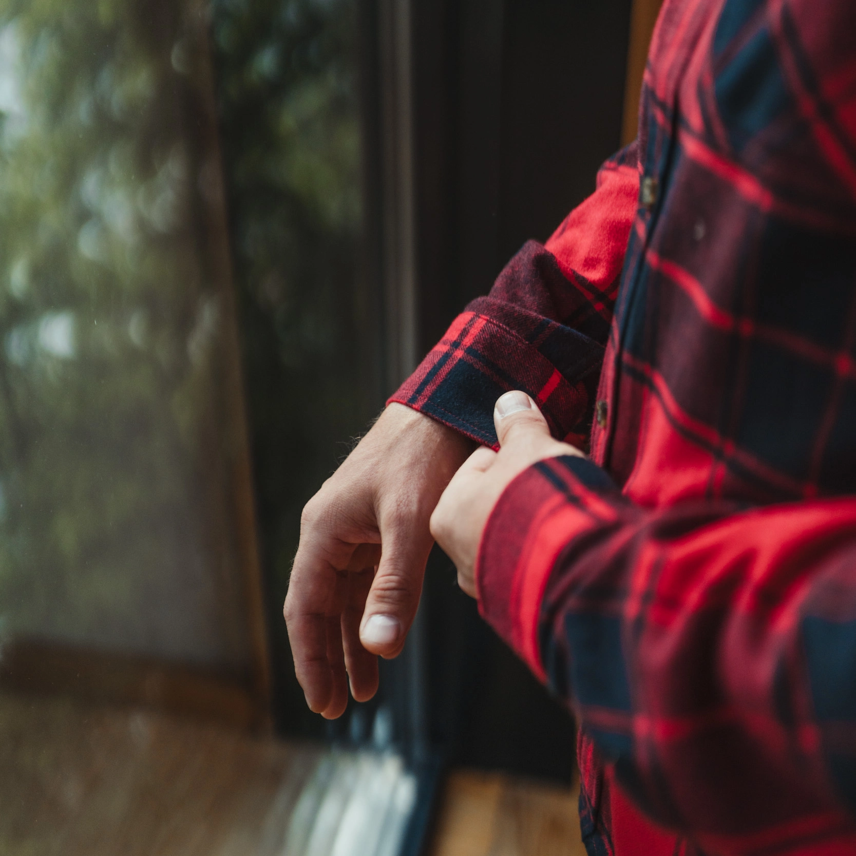 Nordmarka Flannel Shirt Men Red / Black Check
