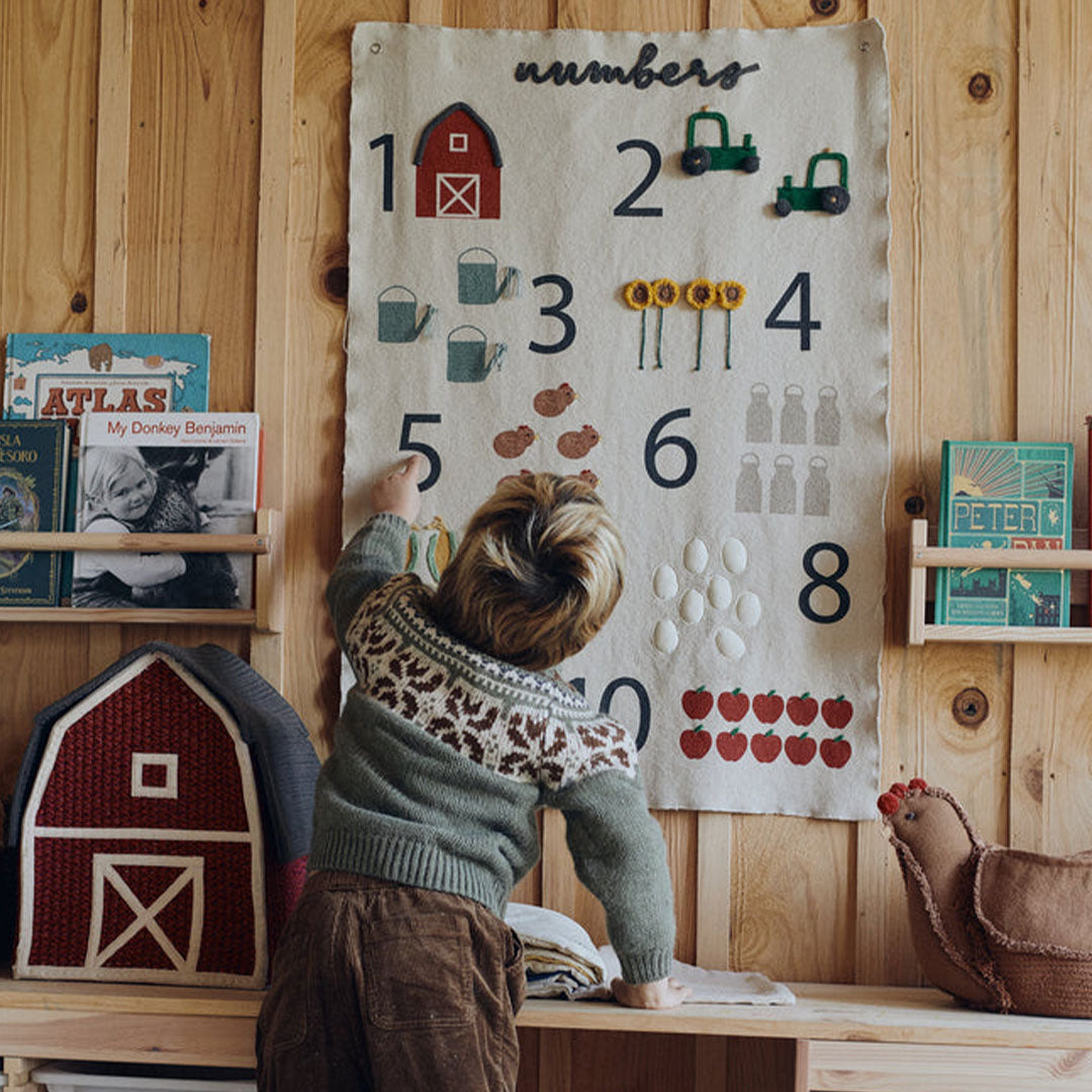 Lorena canals wandkleed farm numbers - 70x100 cm