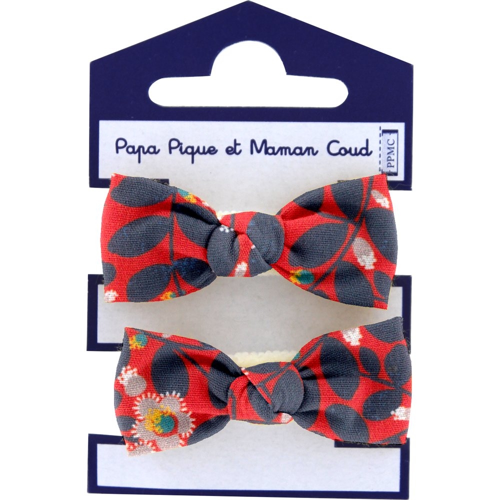 Mousse Petit Noeud Feuillage Vermillon
