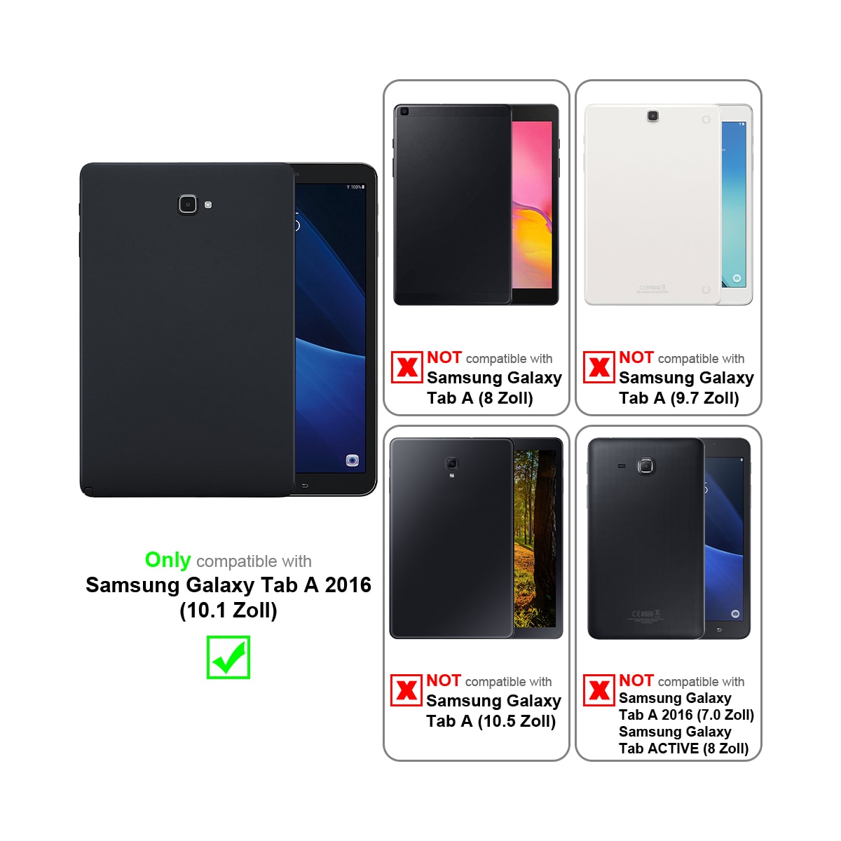 Samsung Galaxy Tab A 2016 (10.1 tomme) deksel til