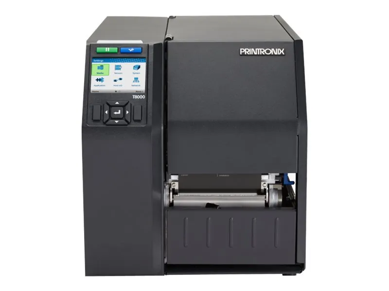 Printronix T8204 - Etiketprinter - direkte termisk/termisk overførsel - Rulle (10,4 cm) - 203 dpi - op til 305 mm/sek. - USB, LAN, seriel