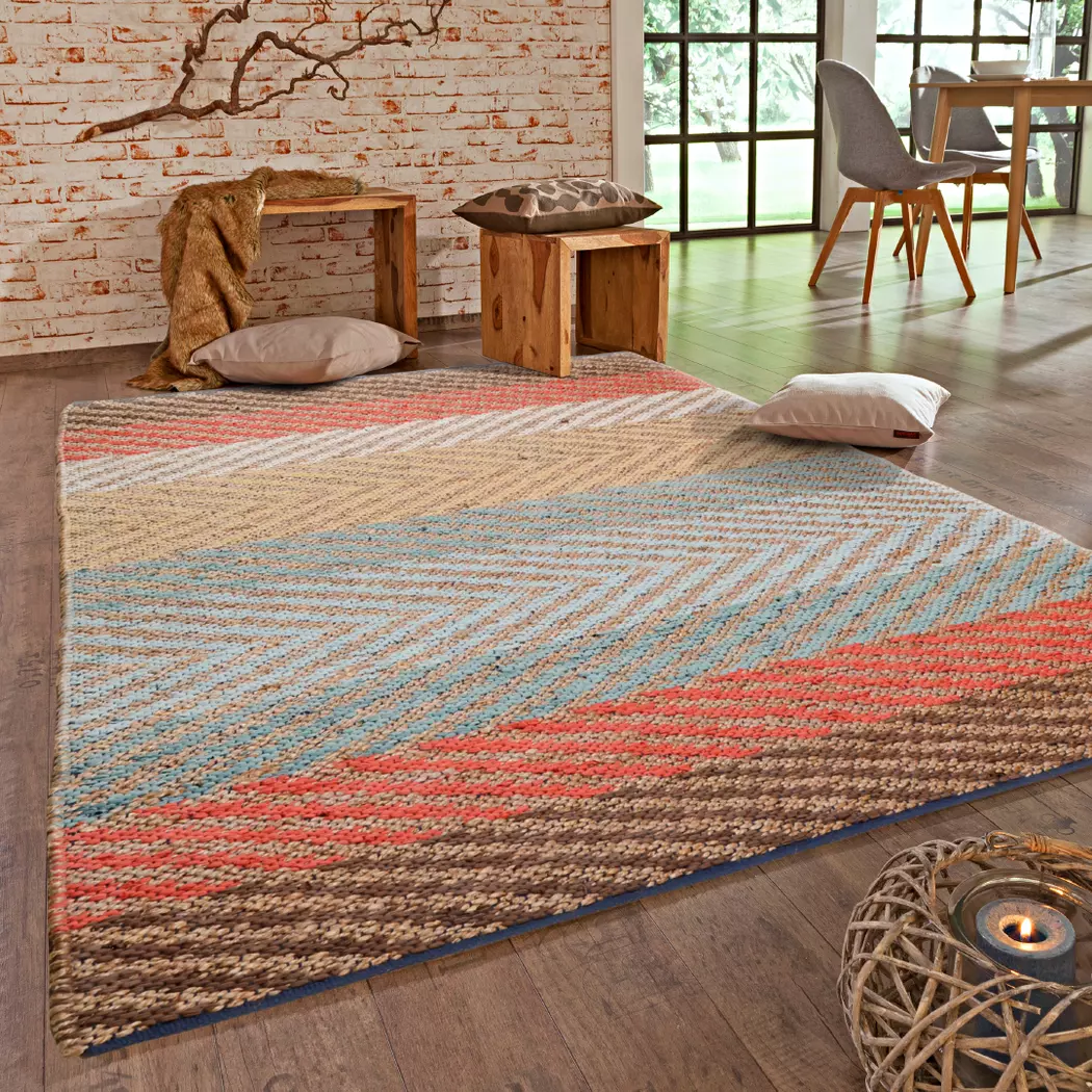 Designteppich Pastel Stripe 65 x 135 cm
