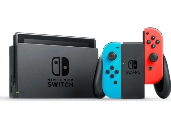 Nintendo Switch - Spilkonsol - Full HD - neonblå/neonrød - Nintendo Switch Sports - med Nintendo Switch Sports Set