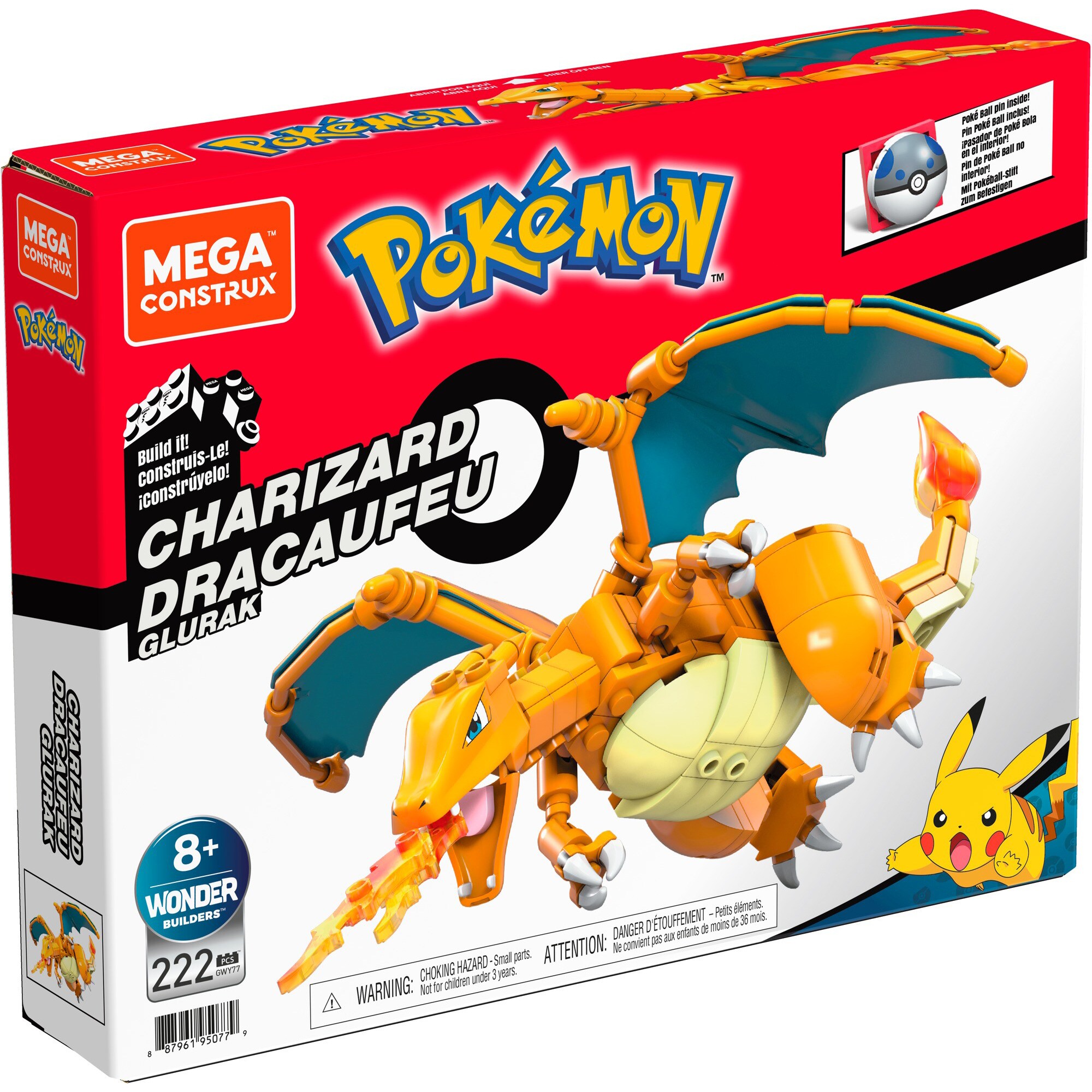 Mattel Konstruktionsspielzeug Pokémon Glurak