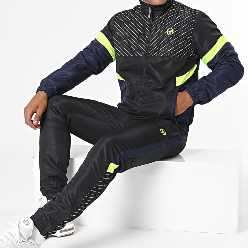 Ensemble De Survetement Asymetrical 40407 Noir Bleu Marine
