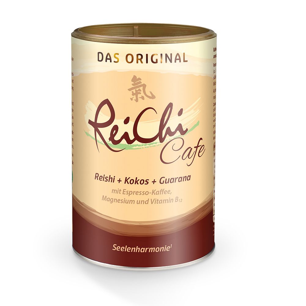 ReiChi Cafe Reishi-Pilz Espresso-Kaffee Kokos Guarana Ginseng vegan