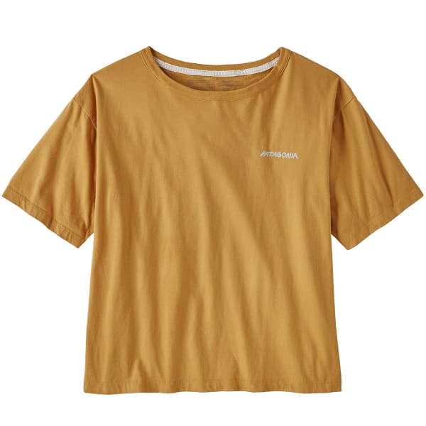 T-shirt PATAGONIA W'S SUNRISE ROLLERS ORGANIC EASY CUT TEE PUFFERFISH GOLD