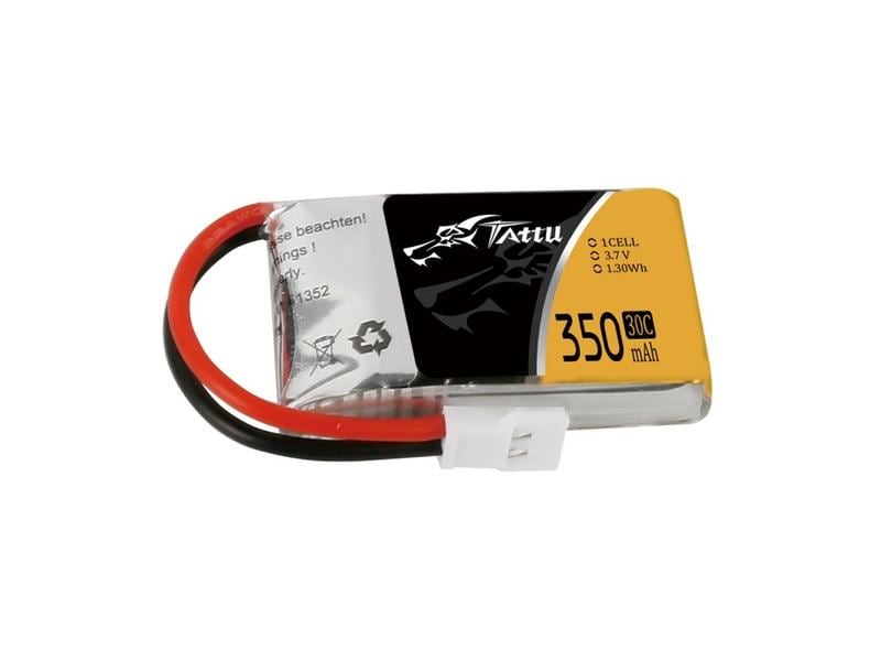 Tattu RC-Akku LiPo 350 mAh 3.7 V 30C 1S LiPo Akku für Multikopter mit Molex Stecker