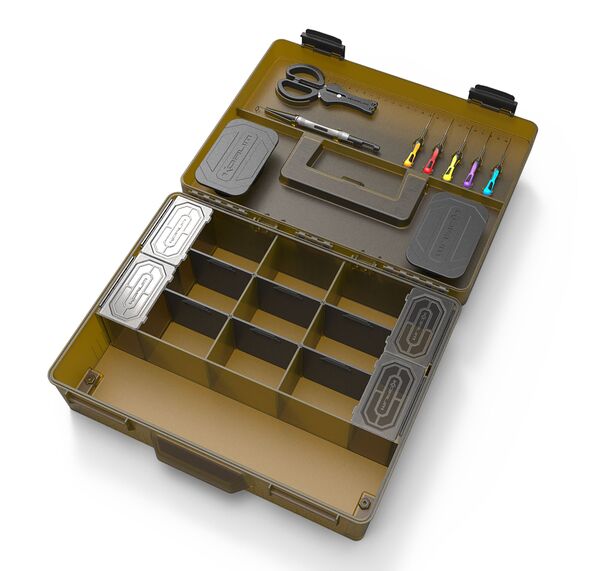 Boîte de Pêche Korum Mega Blox Fully Loaded (avec Outils à Appâts !)
