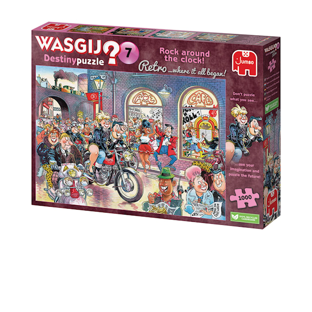 Wasgij Retro Destiny 7 rock around the clock Puslespill 1000 brikker, Jumbo