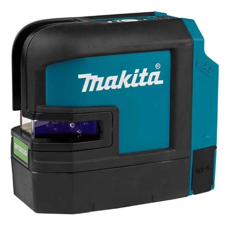 Makita SK106GDZ Kruislijn / punt laser groen zonder accu's en lader, met tas