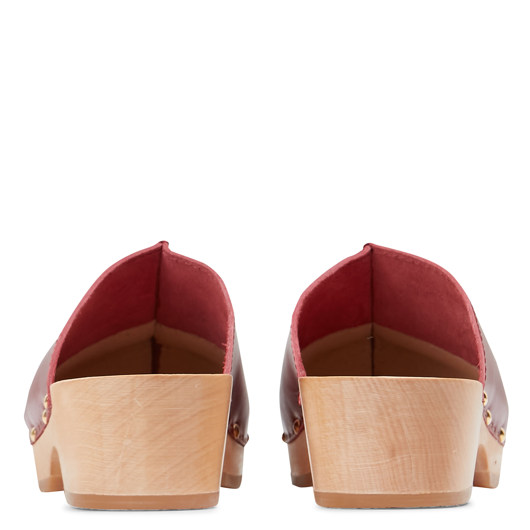 YSSA - Sabots en cuir | Rouge