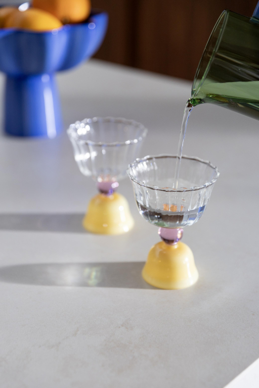 &klevering Tulip wijnglazen set van 2 groen