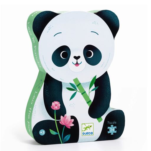 Djeco Panda Silhuetpuslespil, 24 Brikker