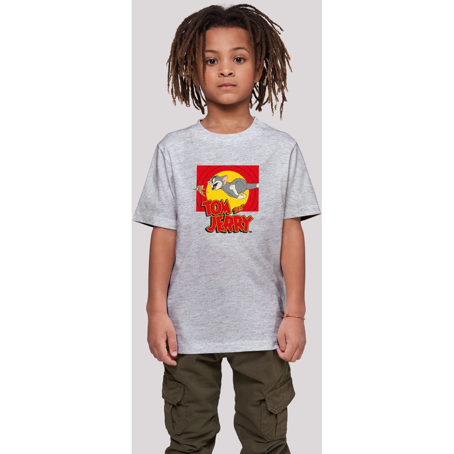 F4NT4STIC T-Shirt Tom and Jerry TV Serie Chase Scene heather grey