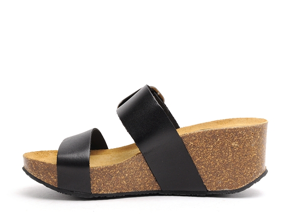 Plakton mules et sabots talons femme so rock noir