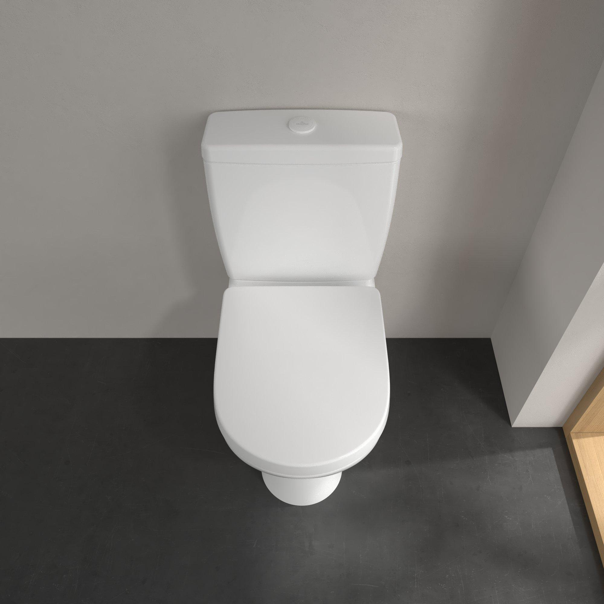 Villeroy & Boch O.novo compact randloos duoblok toilet CeramicPlus wit glans