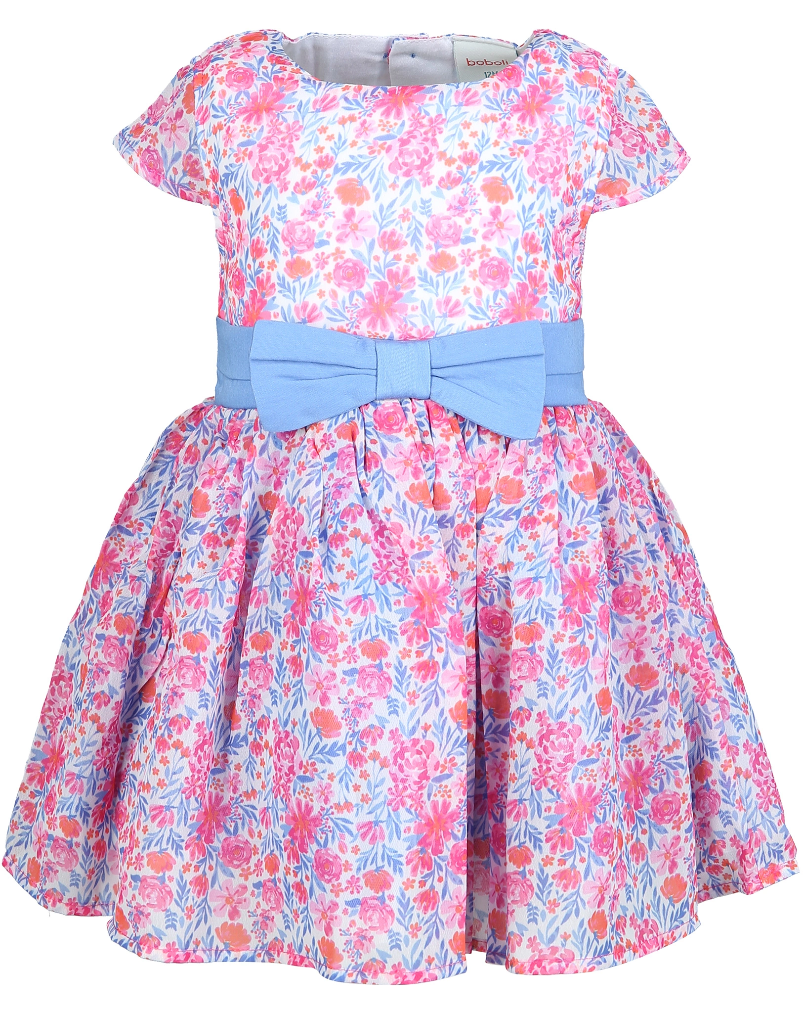 Kleid FLEUR mit Schleife in pink
