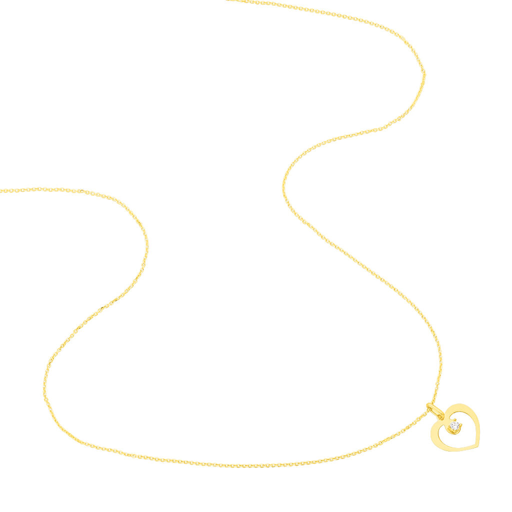 Collier Rohanna Or Jaune Oxyde De Zirconium