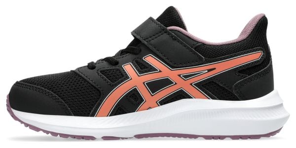 Chaussures Running Asics Jolt 4 PS Noir/Rose Enfant