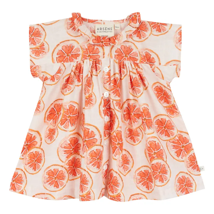 Arsène et Les Pipelettes Robe Frederica Pamplemousse | Orange