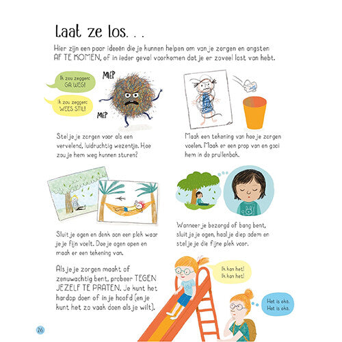 Uitgeverij usborne alles over piekeren en bang zijn