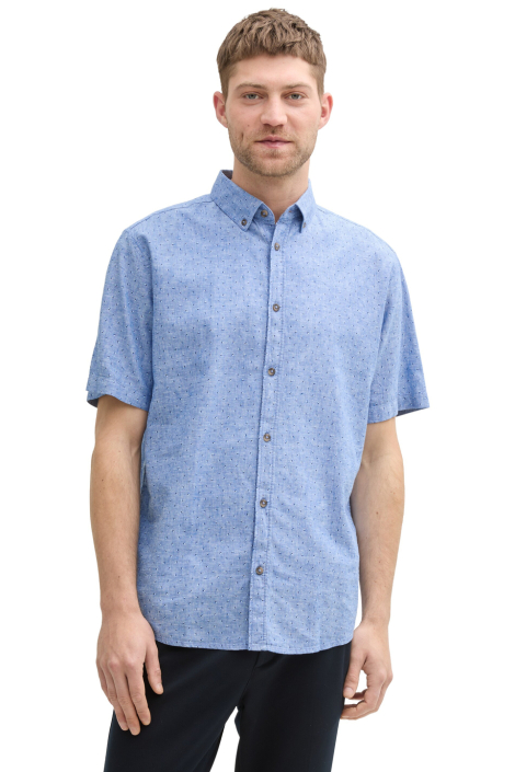 Tom Tailor blauwe heren overhemd