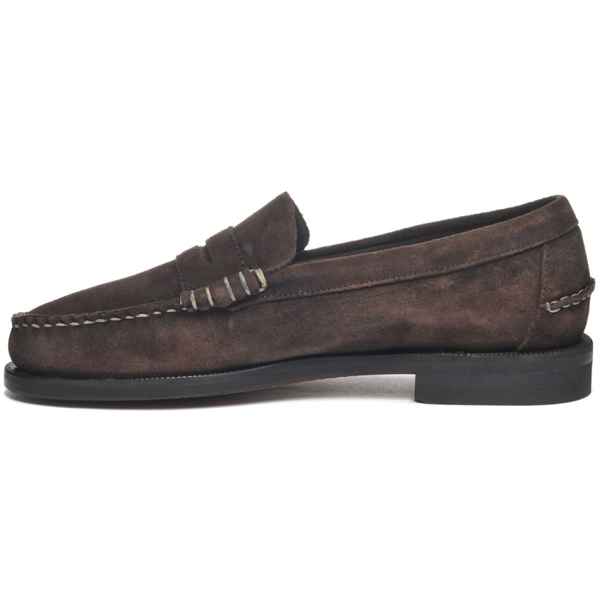 CLASSIC DAN FLESH OUT Dark Brown MOCASSIN-Mocassin pour homme en cuir pleine fleur
