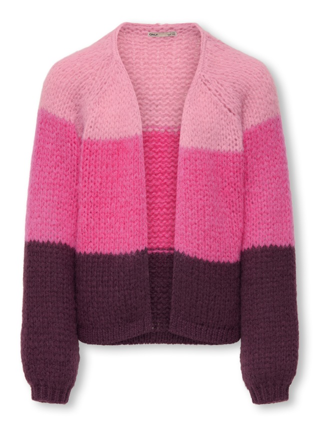KIDS ONLY Strickjacke »KOGNORDIC LIFE LS OVS STRIPE CARDI KNT«