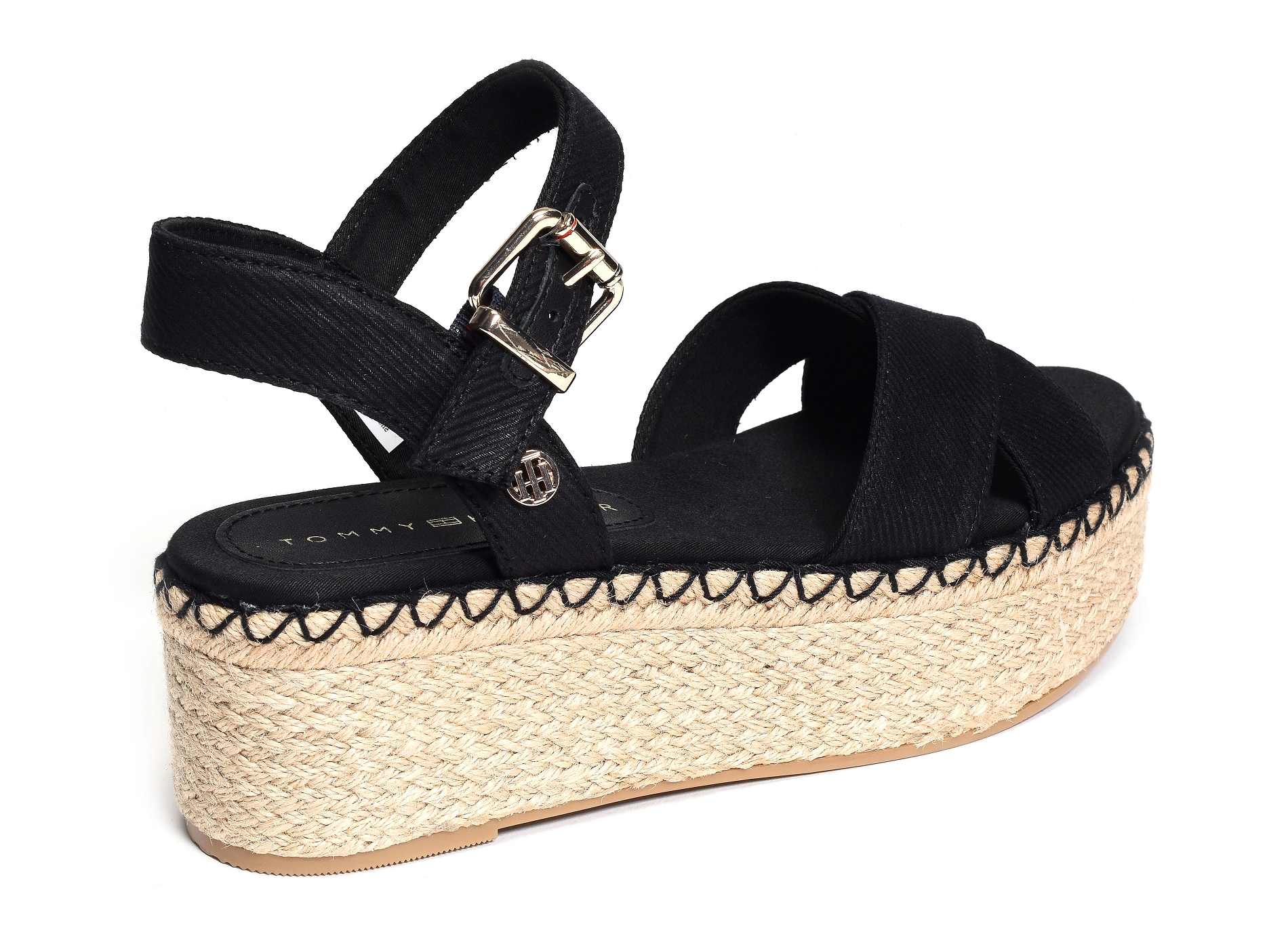 Shiny touches platform wedge 6245 noir