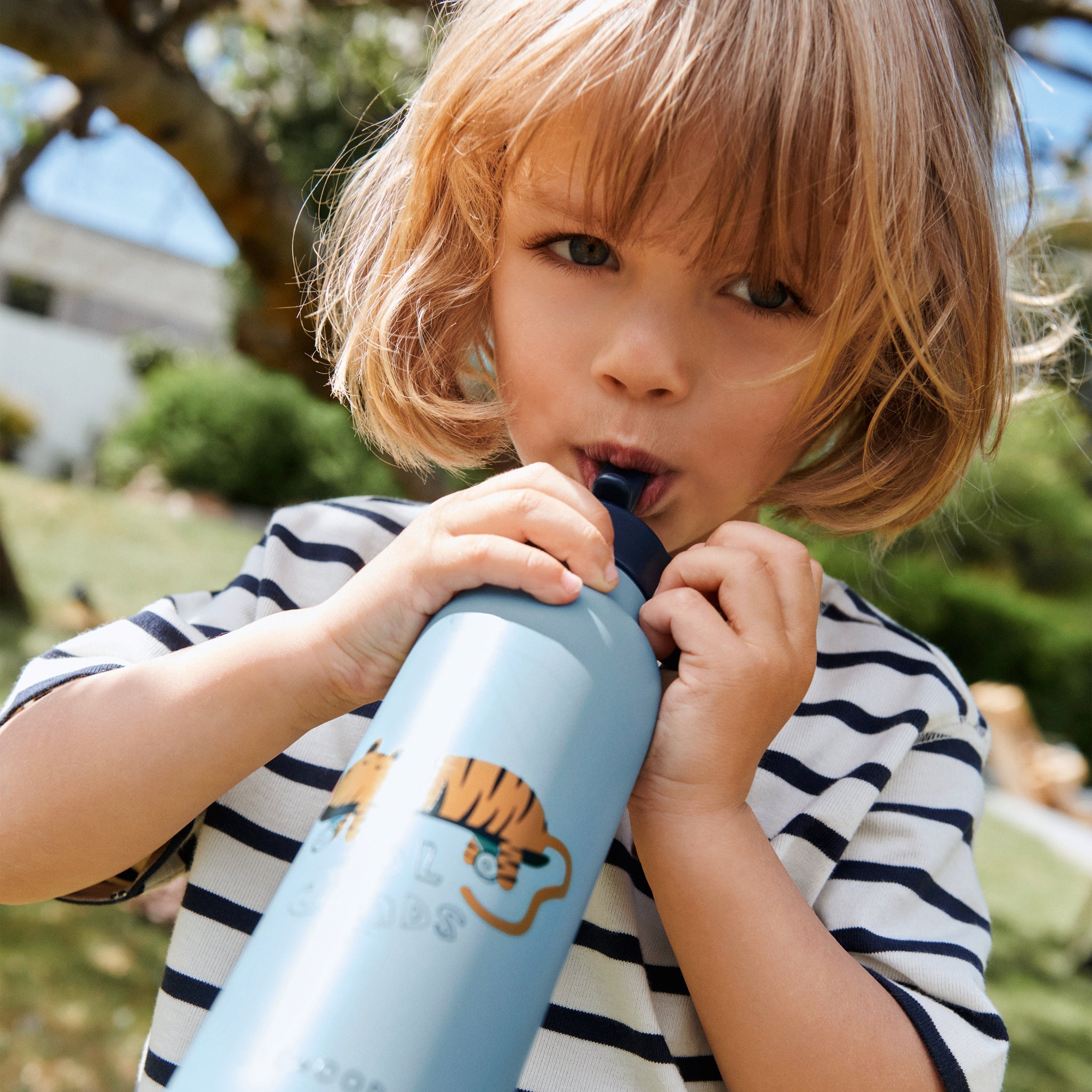 Trinkflasche Falk Tiger Beach blue