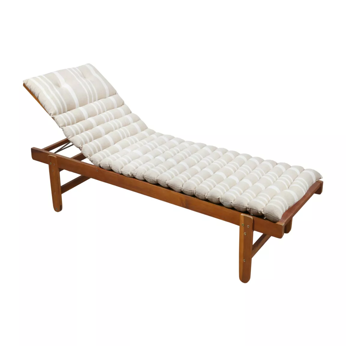 Coussin de transat enroulable (180 x 60 cm) Nautira Ecru