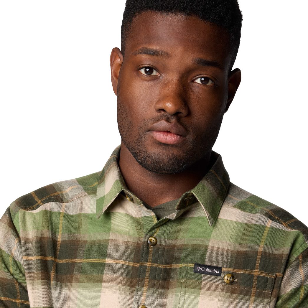 Columbia Cornell Woods™ Flannel Longsleeve Hemd Herren stone green classic multi tarta