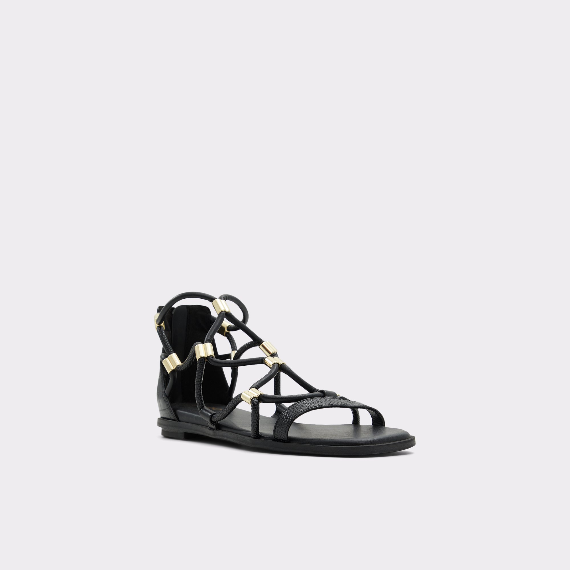 Occeran Black Women Strappy Sandals