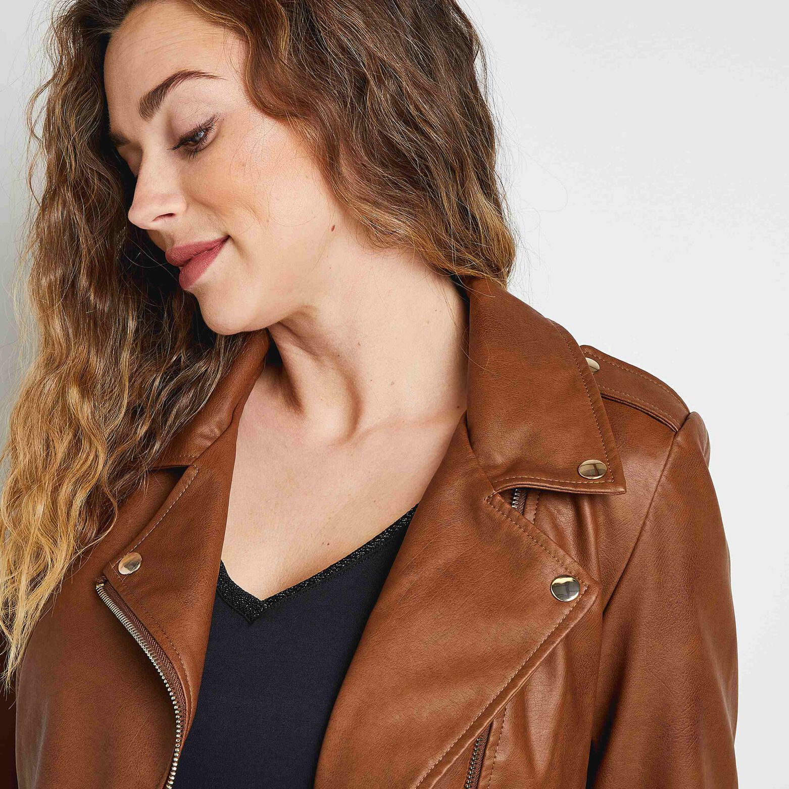 Blouson en simili femme