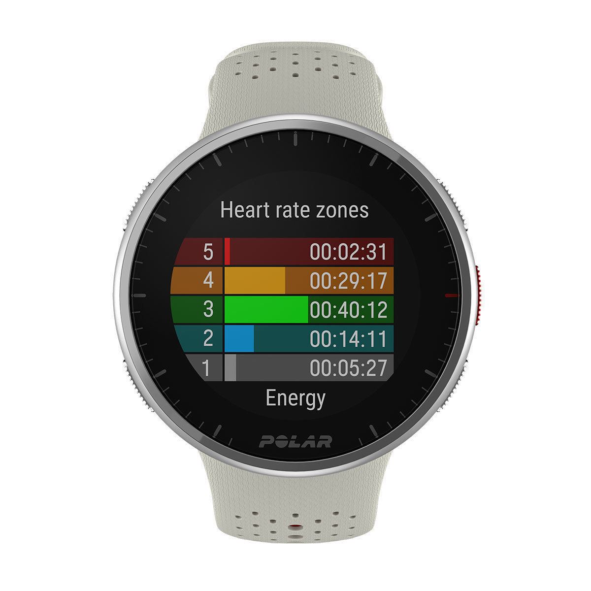 Polar Pacer Pro Sporthorloge Wit/Rood S-L