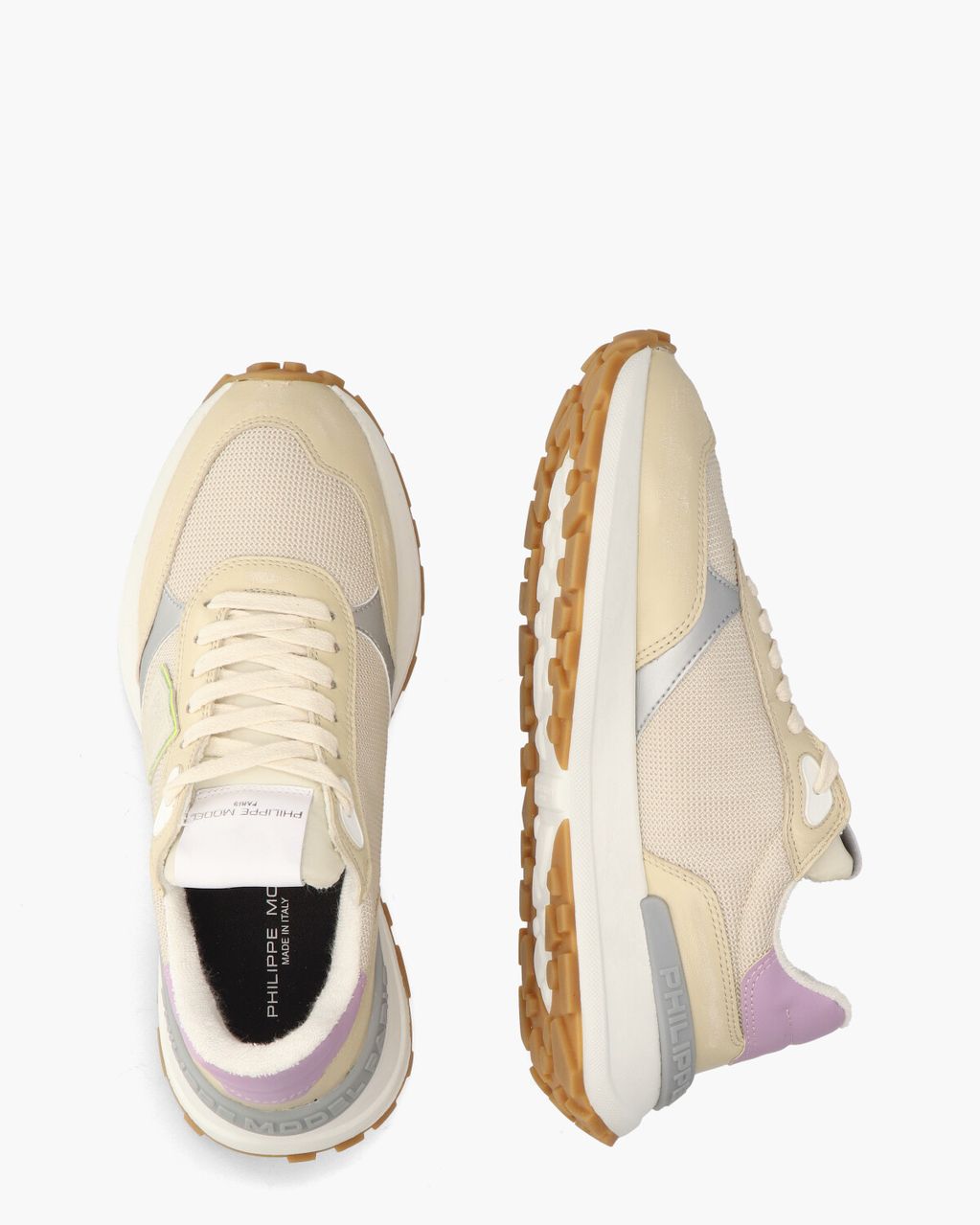 Philippe Model Antibes Mondial Ecru/Multicolor Damessneakers