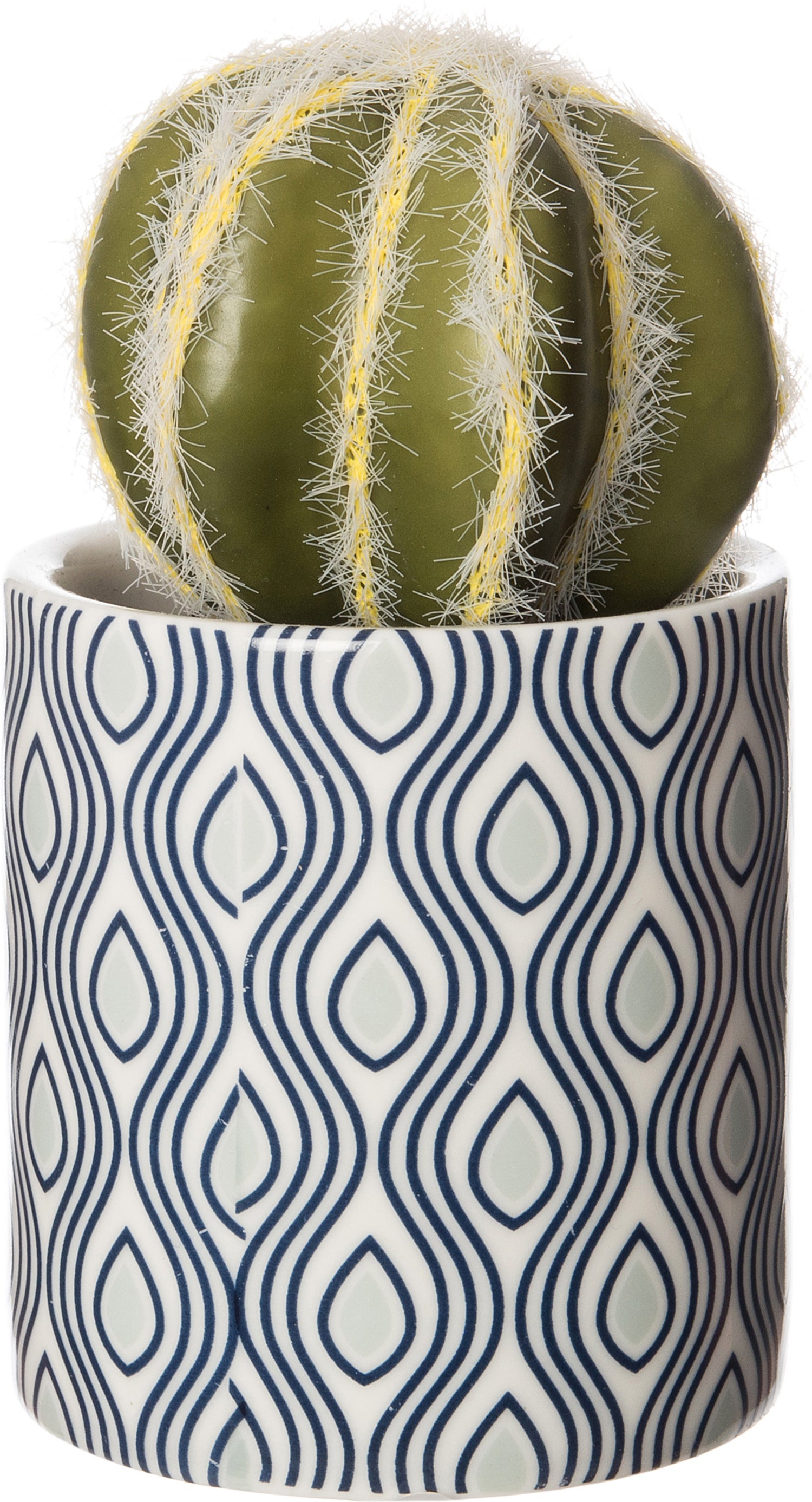 Intratuin kunstplant Cactus grijs / zwart D 6 H 14 cm