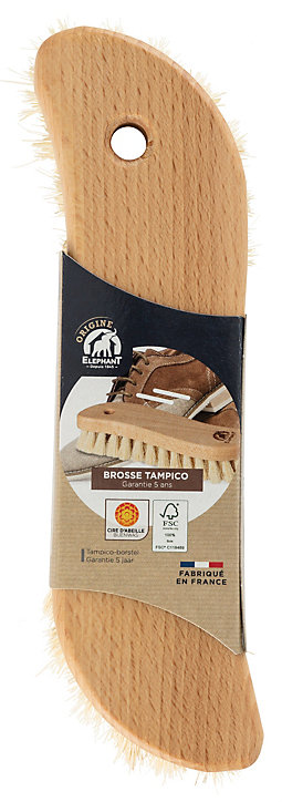 Brosse à laver fibres tampico et bois hêtre Eléphant L.5,4 cm