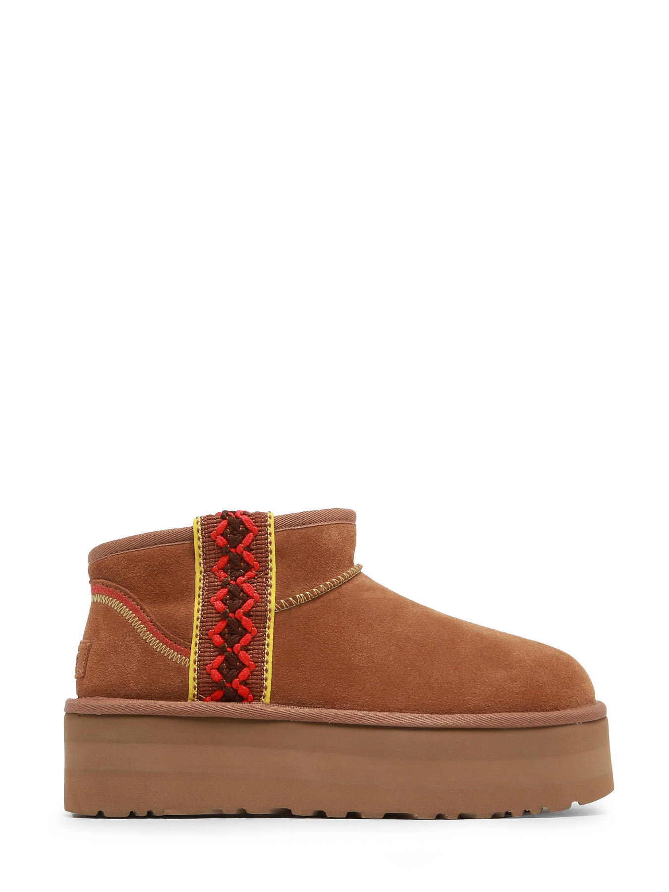 Boots Classic Ultra Mini semelle compense en cuir UGG