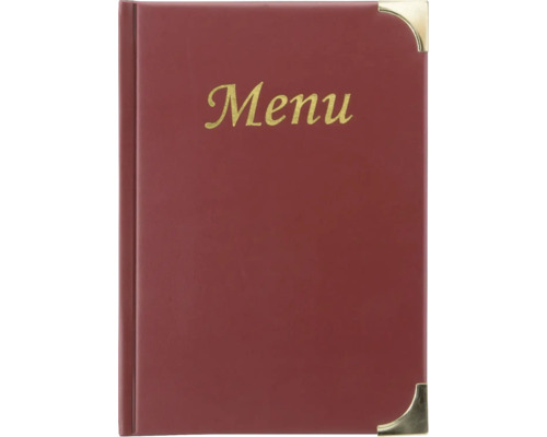 Menu Basic DIN A5 bordeauxrood