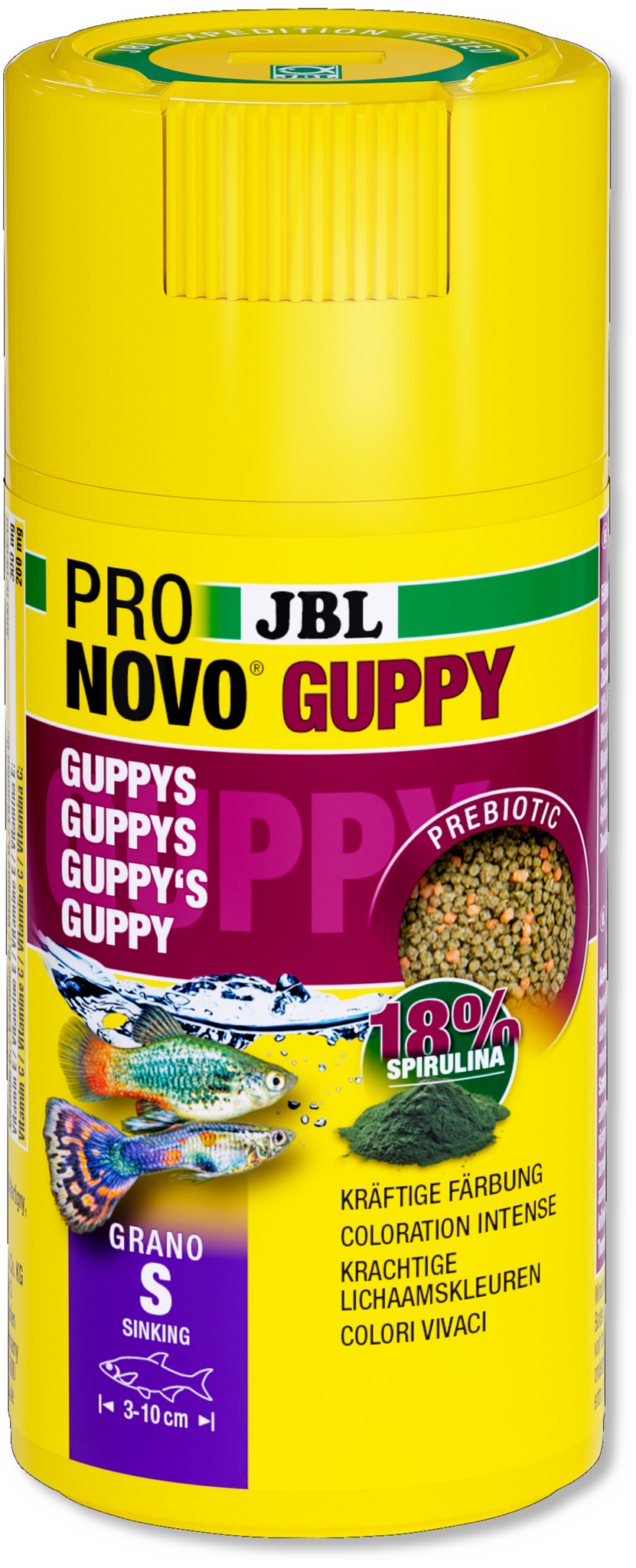 JBL Pronovo Guppy Grano S 100ml Click | Zinkend granulaat