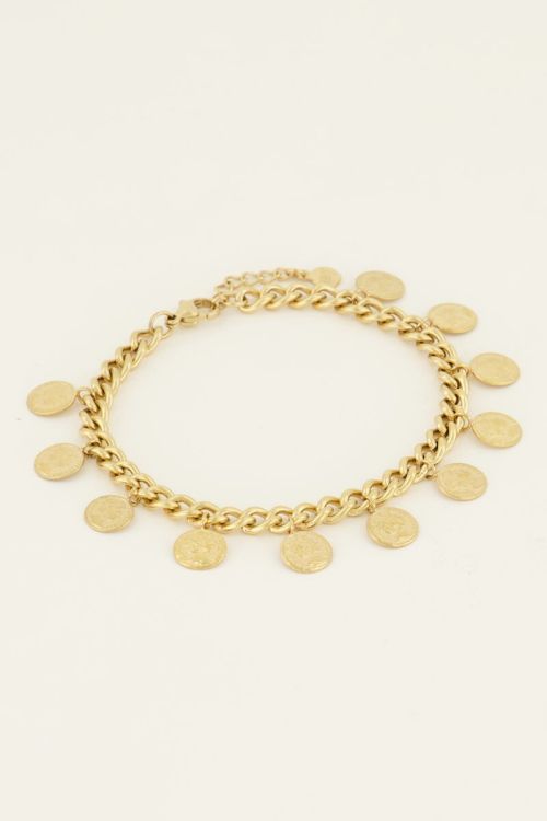 Schakelarmband met muntjes