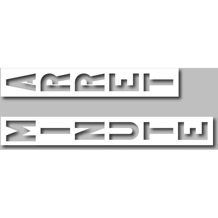 Pochoir adhésif réutilisable chiffres et lettres 30 cm