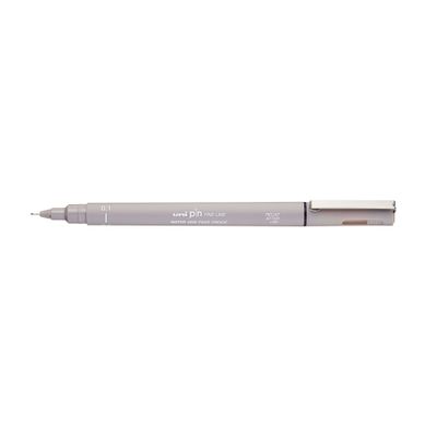 UNI PIN - Feutre fin - pointe calibrée - 0,1 mm - gris clair